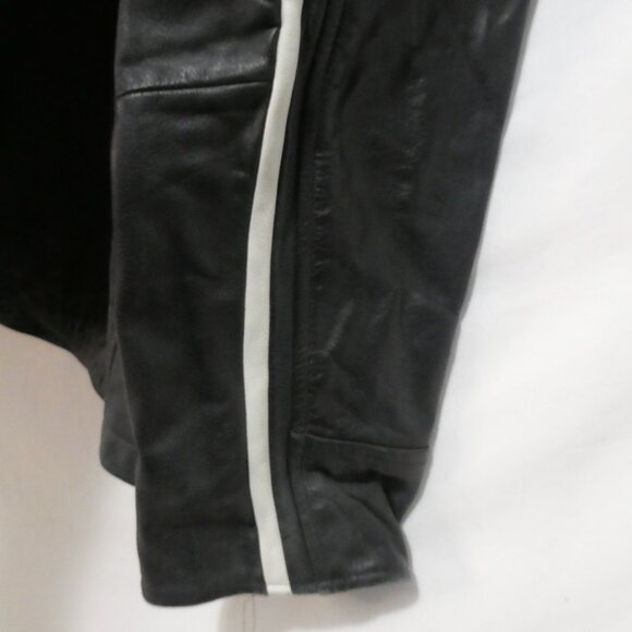 Vintage | MILAN | xl - extra large | Men's Leather Jacket | Black - Blue - White - Picture 15 of 16